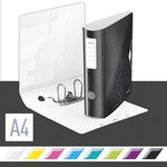 Classeur Active WOW  180 degrés  80 mm  noir LEITZ