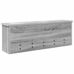 vidaXL Porte-manteau mural avec étagère Sonoma gris 75 x 16 x 26 cm