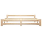 vidaXL Cadre de lit sans matelas bois massif de pin 200x200 cm