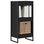 vidaXL Bibliothèque Chêne noir 80 x 30 x 155 cm Bois d'ingénierie