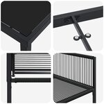 vidaXL Ensemble de salle à manger pour jardin 5 Pièces Noir Poly rotin