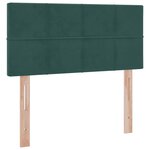 vidaXL Lit de Rangement avec matelas Vert foncé 90 x 200 cm Velours