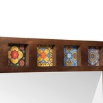 vidaXL Miroir de salle de bain avec stockage Noyer 50 x 70 x 2 5 cm