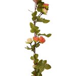 vidaXL Guirlandes de fleurs de Noël 6 Pièces rouge vif 215 cm