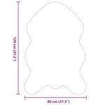 vidaXL Tapis en Fourrure Synthétique de Lapin Olite Rose 80 x 120 cm