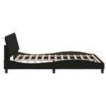 vidaXL Cadre de lit sans matelas noir 160x200 cm tissu