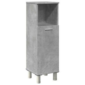 vidaXL Armoire de salle de bain Gris béton 30x30x95 cm Aggloméré