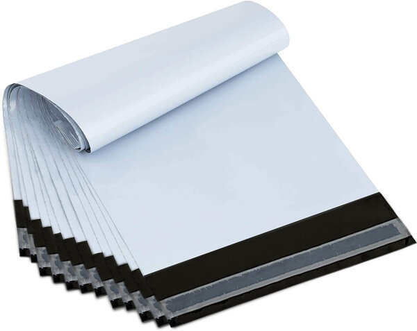 50 Enveloppes plastique opaques ECO 60 microns N°1 - 170x230mm