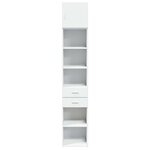 vidaXL Armoire de rangement mince blanc 40x42 5x225 cm