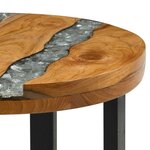 vidaXL Table basse Marron 40 x 40 x 45 cm Bois de teck massif