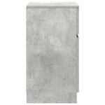 vidaXL Table de chevet gris béton 39x35x65 cm bois d’ingénierie
