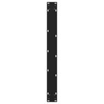 vidaXL Pieds de table à manger en forme de V  2 pièces  noir  100 x (72-73 3) cm  acier