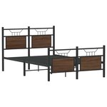 vidaXL Cadre de lit sans matelas chêne marron 120x200 cm