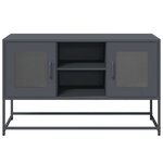 vidaXL Meuble TV anthracite 100 5x39x60 5 cm acier