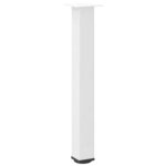 vidaXL Pieds de table console 4 pièces Blanc 72-74 cm Acier