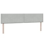 vidaXL Sommier à lattes de lit et matelas gris clair 180x220cm velours