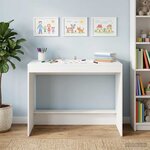 vidaXL Bureau de lit Blanc Bois d'ingénierie 100 x 45 x 75 cm