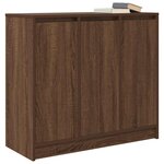 vidaXL Buffet chêne marron 85x34x76 cm bois d'ingénierie