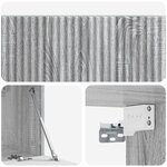 vidaXL Meuble TV mural Sonoma gris 78 5 x 31 x 30 cm Bois d'ingénierie