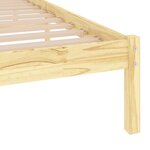 vidaXL Cadre de lit bois de pin massif 100x200 cm