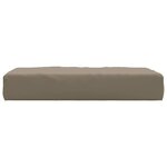 vidaXL Coussin de palette taupe 60x60x9 5 cm tissu oxford