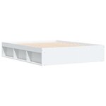 vidaXL Cadre de lit blanc 160x200 cm