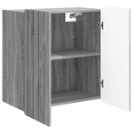 vidaXL Armoire Murale Sonoma gris 59 x 31 x 64 cm Bois d'ingénierie