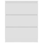 vidaXL Buffet Blanc 60x35x76 cm Bois d'ingénierie