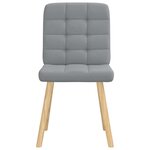vidaXL Chaises à manger lot de 6 gris clair tissu