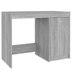 vidaXL Bureau Sonoma gris 100x50x76 cm Bois d'ingénierie