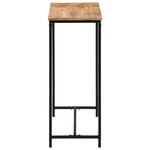 vidaXL Table console 80x30x74 cm bois massif de manguier et fer