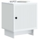 vidaXL Cabinet de chevet 2 Pièces Blanc 43 x 34 5 x 50 cm
