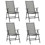 vidaXL Ensemble de salle à manger de jardin 5 Pièces Acier Anthracite