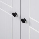 vidaXL Garde-robe Blanc 80x50x171 5 cm Pin massif Assortiment Panama