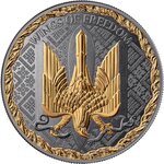 Pièce de monnaie en Argent 1000 Satoshi g 31.1 (1 oz) Millésime 2025 United Crypto States THE WINGS OF FREEDOM