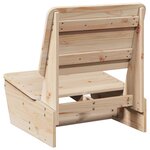 vidaXL Chaises de jardin lot de 2 60x64x70 5 cm bois massif de pin