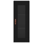 vidaXL Armoire murale noir 34 5x34x90 cm