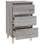vidaXL Table de chevet sonoma gris 40x35x70 cm bois d'ingénierie