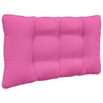 vidaXL Coussin de canapé d'extérieur 2 Pièces Rose Polyester