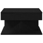 vidaXL Table basse Chêne noir 57 x 57 x 30 cm Bois d'ingénierie