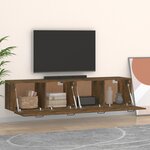 vidaXL Armoires murales 2Pièces Chêne fumé 60x36 5x35cm Bois d'ingénierie