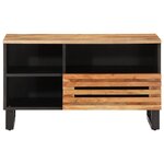 vidaXL Meuble TV 80x34x46 cm bois d'acacia massif