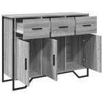 vidaXL Buffet sonoma gris 97x32 5x74 5 cm bois d'ingénierie