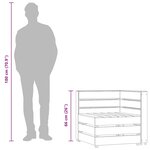 vidaXL Canapé palette d'angle de jardin bois de pin imprégné