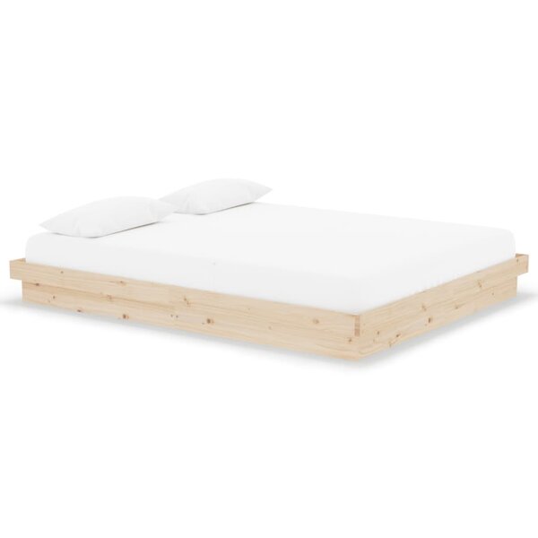 vidaXL Cadre de lit bois massif 160x200 cm