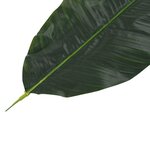 Vidaxl 5 pièces feuilles artificielles de bananier vert 62 cm