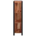 vidaXL Bibliothèque Marron  Noir 50 x 30 x 110 cm Bois d'Acacia Massif