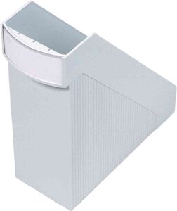 porte-revues LINEAR pour A4 en polystyrène Dos de 10 cm Gris lumière HELIT