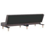 vidaXL Canapé-lit taupe tissu