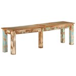 vidaXL Banc 160x35x46 cm bois de récupération massif